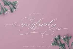 Ringlovely Calligraphy Font
