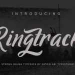 Ringtrack Brush Font - Fonte Grátis Ringtrack Brush Font