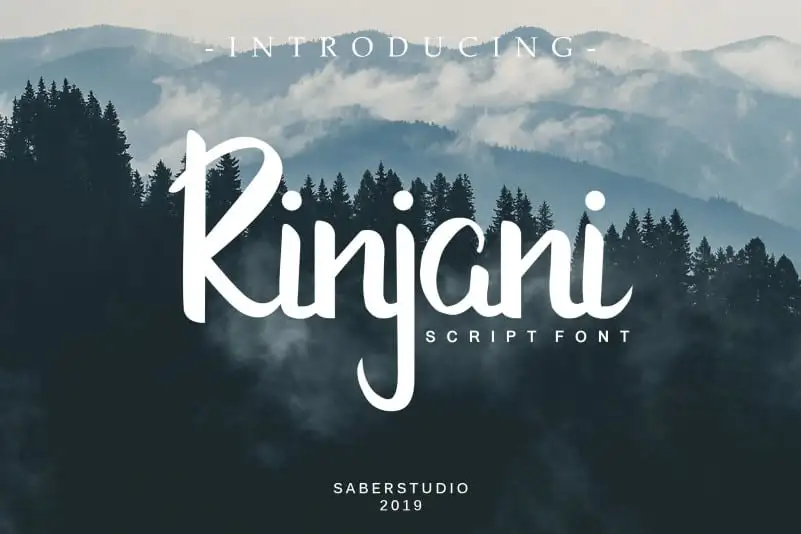 Rinjani Script Font