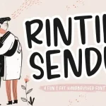 Rintik Sendu Handbrushed Font