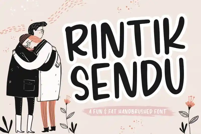 Rintik Sendu Handbrushed Font