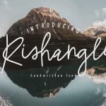 Rishangle Handwritten Font