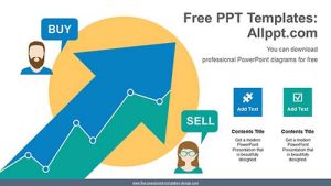 Rising Arrow Chart PowerPoint Diagram