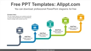 Rising arrows PowerPoint Diagram Template