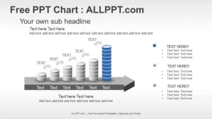 Rising Bar Graph PPT Charts