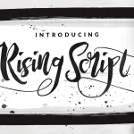Rising Brush Font