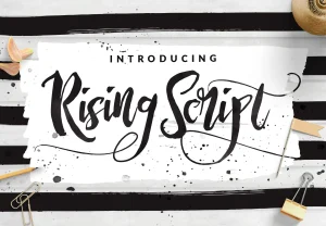 Rising Brush Font