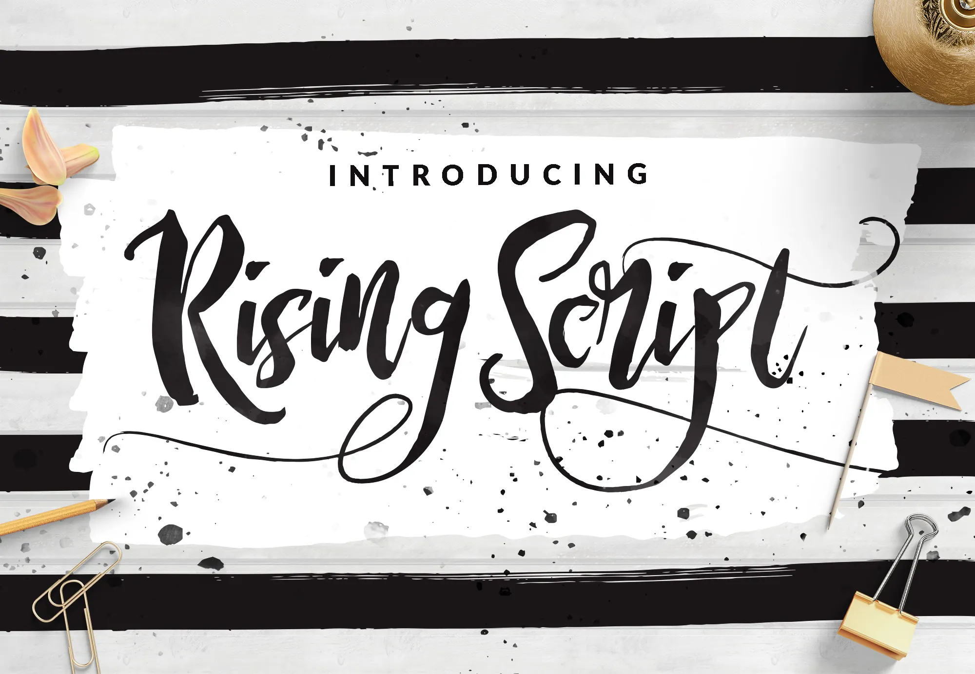 Rising Brush Font