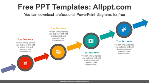 Rising Circle PowerPoint Diagram Template