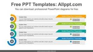 Rising Circular Arrow PPT Diagram