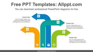 Rising curve arrow PowerPoint Diagram