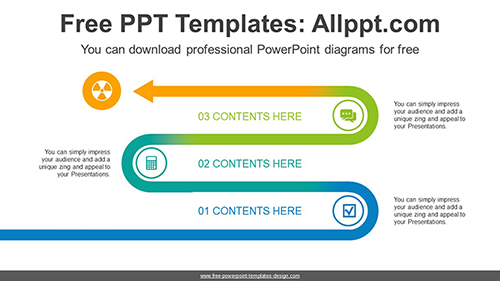 Rising Curve Snake Arrow PowerPoint Diagram