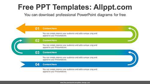 Rising Curve Snake Arrow PPT Diagram