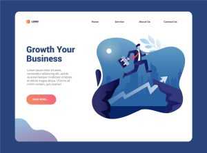 Risk Management Website Template (AI, EPS)