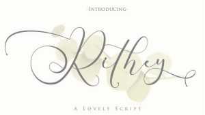 Rithey Script Font › Fontesk