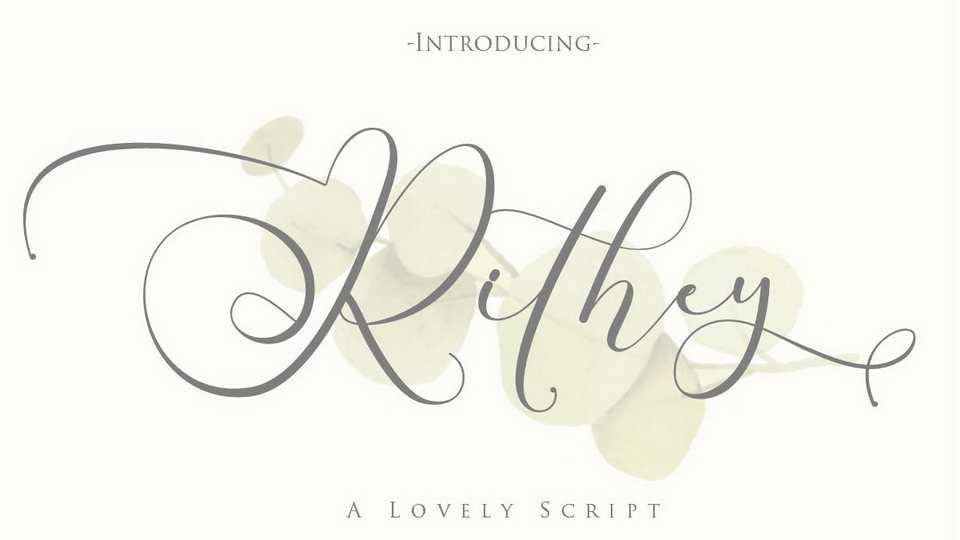 Rithey Script Font › Fontesk
