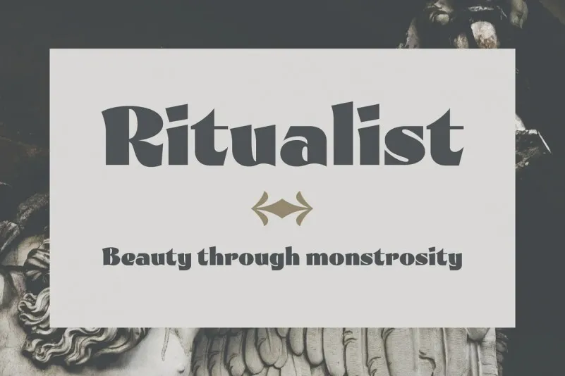 Ritualist Display Font