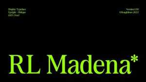 RL Madena Font › Fontesk