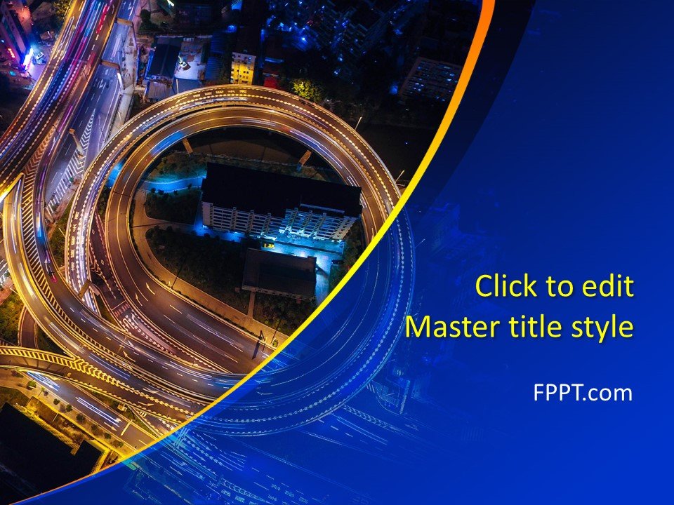 Road Junction PowerPoint Template
