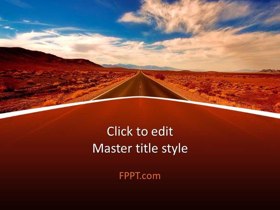 Road PowerPoint Template