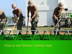 Road Workers PowerPoint Template