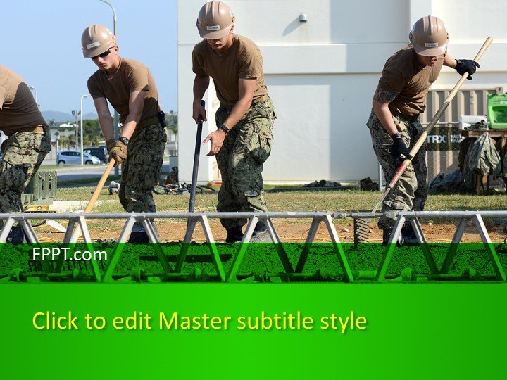 Road Workers PowerPoint Template