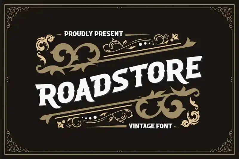 Roadstore Display Font