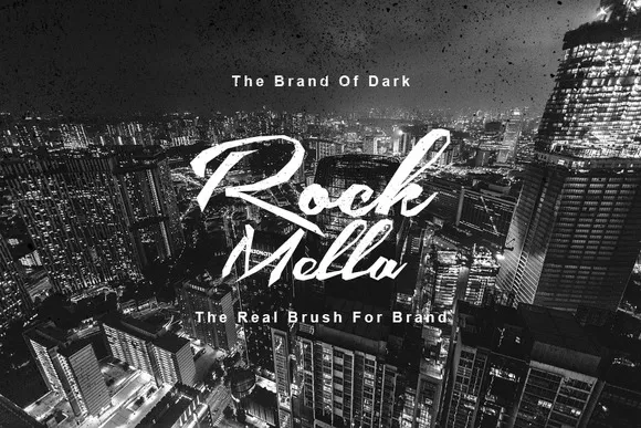 Rock Mella Brush Font