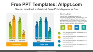 Rocket Column Chart PowerPoint Diagram