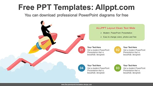Rocket Launched PowerPoint Diagram Template