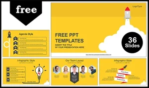 Rocket Launched PowerPoint Template