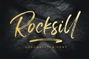 Rocksill Brush Font