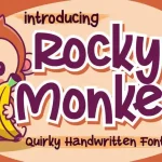 Rocky Monkey Display Font - Fonte Grátis Rocky Monkey Display Font