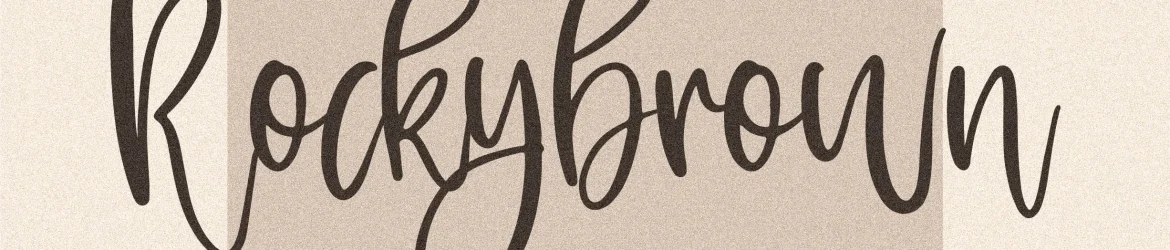 Rockybrown Font