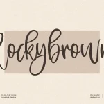 Rockybrown Font