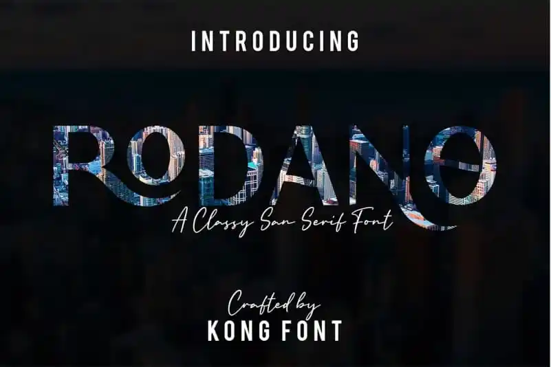 Rodano Display Font