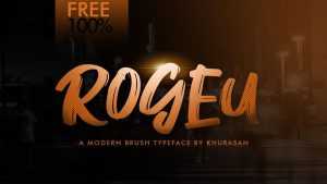 Rogeu Brush Font › Fontesk