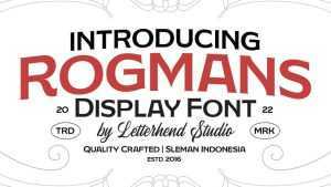 Rogmans Font › Fontesk