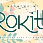 Rokitt - Monoline Sans Serif Font
