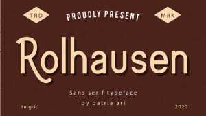 Rolhausen Font › Fontesk