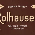 Rolhausen Sans Serif Font
