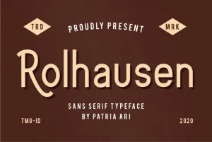 Rolhausen Sans Serif Font