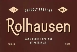 Rolhausen Sans Serif Font