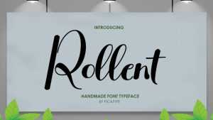 Rollent Script Font › Fontesk