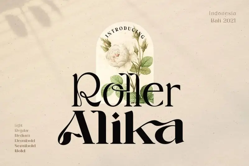 Roller Alika Serif Font Family