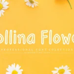 Rollina Flower Display Font - Fonte Grátis Rollina Flower Display Font