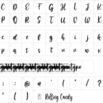 Rolling Candy Font - Fonte Grátis Mapa de caracteres da fonte Rolling Candy Font