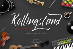 Rollingstand Brush Font