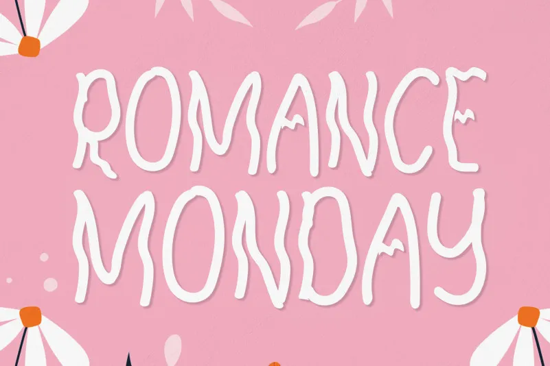 Romance Monday Display Font