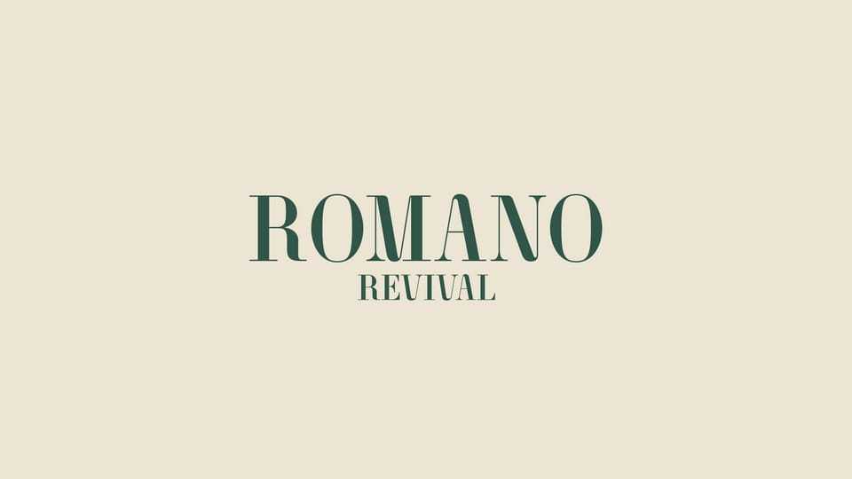 Romano Revival Font › Fontesk